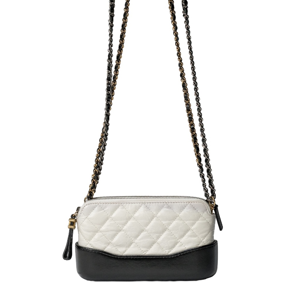 Chanel Gabrielle Double Zip Clutch with Chain Quilted Aged Calfskin - Picture 2 of 12
